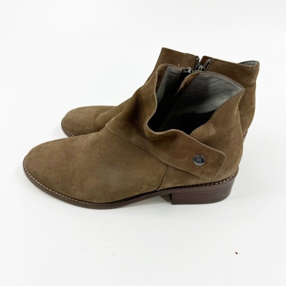 ✅ EILEEN FISHER Billie Ankle Boots BROWN SUEDE SIZE 8.5 - Picture 3 of 7